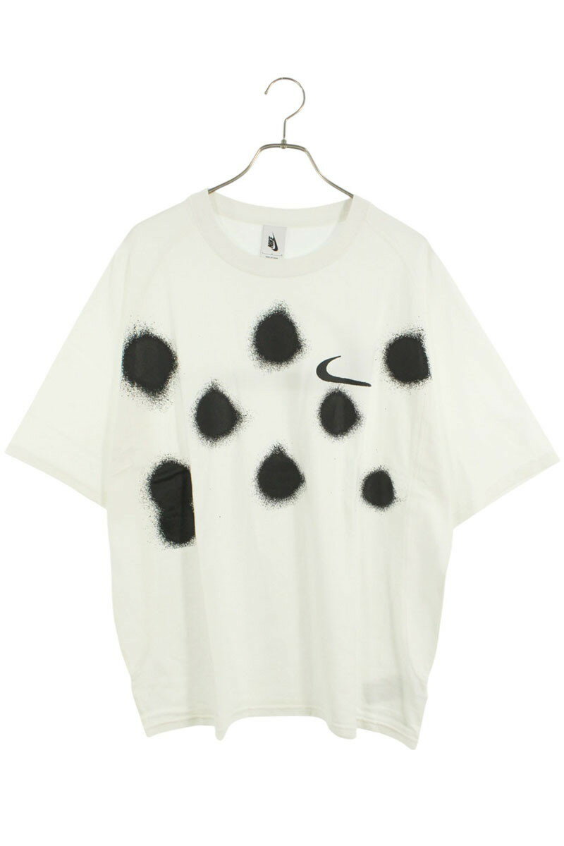 ナイキ NIKE　サイズ:L CU2477-100 スプレードットプリントTシャツ(ホワイト)【106052】【BS99】【メンズ】【中古】bb315#rinkan*B
