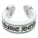 クロムハーツ Chrome Hearts サイズ:10号 LG SCROLL LABEL ラージスクロールラベル シルバーリング(シルバー 13.55g)【425052】【GZ11】【小物】【中古】bb82#rinkan*B