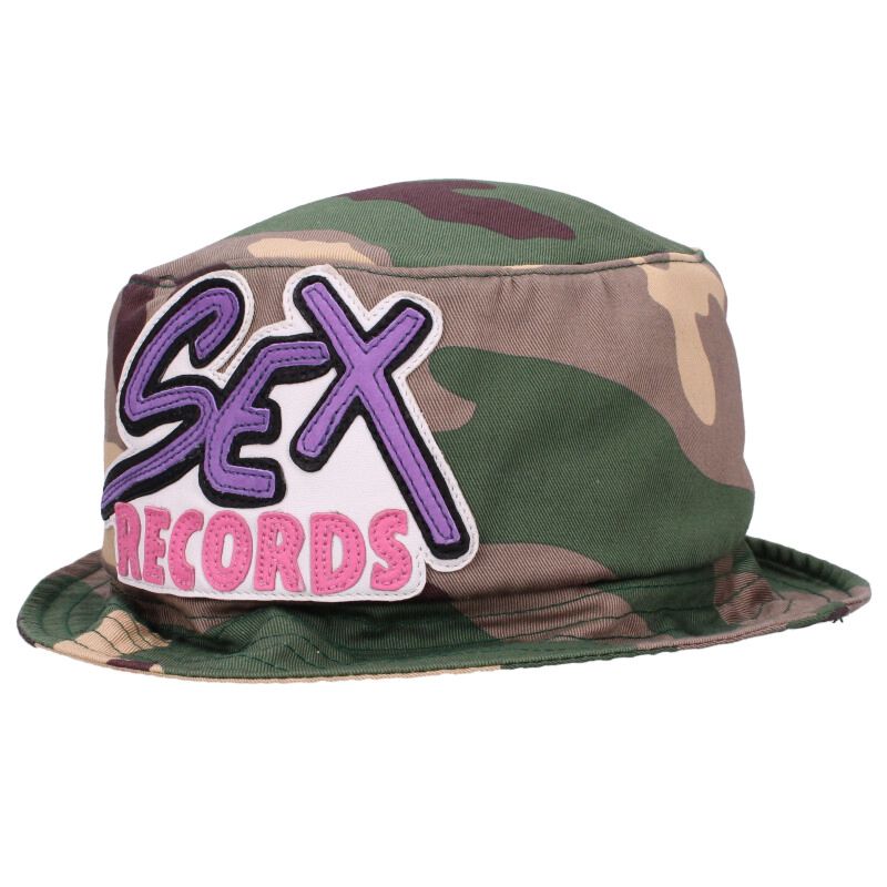 クロムハーツ Chrome Hearts サイズ:M SEX RECORD 迷彩バケットハット(グリーン)【029052】【SJ02】【小物】【中古】bb82#...