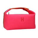 エルメス HERMES サイズ:PM ブリッド ア ブラックPM キャンバスハンドバッグ(ピンク)【035052】【BS99】【小物】【中古】bb415#rin...