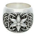 クロムハーツ Chrome Hearts サイズ:21号 CLSSC OVAL STAR クラシックオーバルスター シルバーリング(シルバー 34.2g)【525052】【SS07】【小物】【中古】bb377#rinkan*B(4)