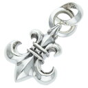 クロムハーツ Chrome Hearts BS FLUER w BALE BSフレアペンダント Wベイル ペンダントネックレストップ(シルバー 27.33g)【725052】【GZ11】【小物】【中古】bb187#rinkan*B