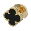 ヴァンクリーフアンドアーペル VANCLEEF & ARPELS VCARA44900 スウィートアルハンブラ K18YGオニキスピアス(イエローゴールド×ブラック 1.53g)【825052】【OM10】【小物】【中古】bb344#rinkan*C