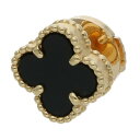 ヴァンクリーフアンドアーペル VANCLEEF & ARPELS VCARA44900 スウィート アルハンブラ K18オニキスピアス(イエローゴールド×ブラック 1.52g)【825052】【OM10】【小物】【中古】bb344#rinkan*C