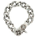クロムハーツ Chrome Hearts サイズ:13LINK FNCY CHN LNK ファンシーリンククリップ シルバーブレスレット(シルバー 122.62...