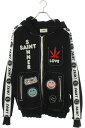 セントマイケル SAINT MICHAEL ×I LOVE MOVEMENT サイズ:L SM-YS1-0000-C44 ワッペン装飾ニットジャージーパーカー(...