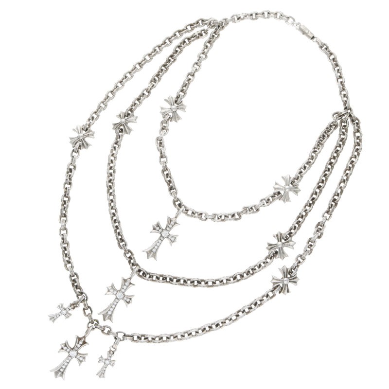 ϡ Chrome Hearts 3 TIER CRS PLS P D PAVE С硼ͥå쥹(...