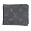 ルイヴィトン LOUISVUITTON M62480 ポルトフォイユ パンス モノグラムエクリプス財布(ブラック)【206052】【BS99】【小物】【中古】bb455#rinkan*B