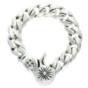 クロムハーツ Chrome Hearts サイズ:14LINK CLSC CHN LNK クラシックリンククリップ シルバーブレスレット(シルバー 124.11...