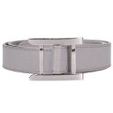 イシイ ISHII T&D BELT レザーベルト(グレー×シルバー)【406052】【BS99】【小物】【中古】bb223#rinkan*B