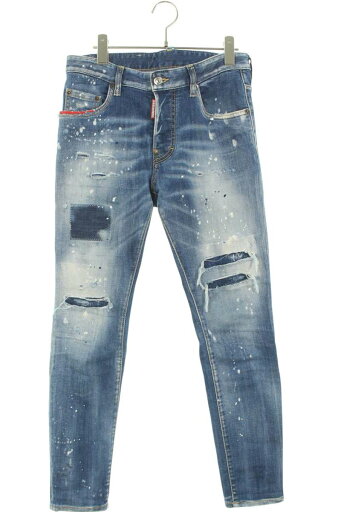 ディースクエアード DSQUARED2 サイズ:44 S74LB1160 ペイント加工デニムパンツ(ライトブルー)【035052】【BS99】【メンズ】【中古】bb334#rinkan*B ディースクエアード DSQUARED2 サイズ:44 S74LB1160 ペイント加工デニムパンツ(ライトブルー)【035052】【BS99】【メンズ】【中古】bb334#rinkan*B