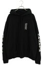 クロムハーツ Chrome Hearts サイズ:L SWTSHRT PLVR アームロゴプリントプルオーバーパーカー(ブラック)【035052】【GZ11】【メンズ】【中古】bb437#rinkan*A(4)