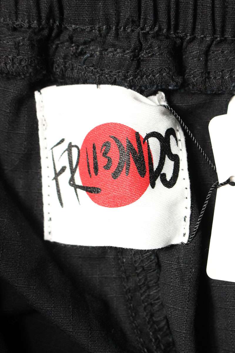 フレンズ Friends　サイズ:FREE 24340TS-RO ダメージ加工ドローストリングロングパンツ(ブラック)【106052】【BS99】【メンズ】【中古】bb51#rinkan*A