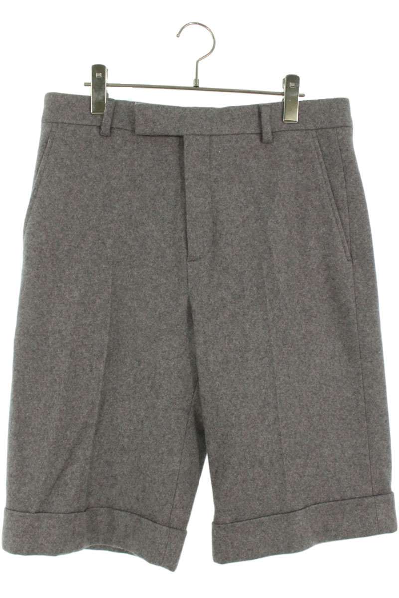 グッチ GUCCI　サイズ:48 729864 ZAK73 カシミア混ウールハーフパンツ(グレー)【