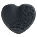 クロムハーツ Chrome Hearts サイズ:15号 HEART PLSTC RING ラバーハートリング(ブラック 7.29g)【035052】【SJ02】【小物】【中古】bb415#rinkan*S