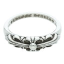 クロムハーツ Chrome Hearts サイズ:22.5号 BABY CLASSIC ベイビークラシックフローラルクロス シルバーリング(シルバー 7.19g)【306052】【SJ02】【小物】【中古】bb315#rinkan*B
