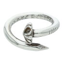 クロムハーツ Chrome Hearts サイズ:10号 NAIL CRSBALL ネイルクロスボール シルバーリング(シルバー 5.74g)【306052】【GZ11】【小物】【中古】bb92#rinkan*B