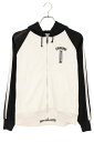 クロムハーツ Chrome Hearts サイズ:S サイドラインラグランジップパーカー(ブラック×ホワイト)【906052】【SJ02】【メンズ】【中古】bb396#rinkan*C
