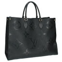ルイヴィトン LOUISVUITTON サイズ:GM M44925 オンザゴーGM モノグラム・アンプラントハンドバッグ(ブラック)【126052】【BS99】...