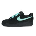 ナイキ NIKE ×ティファニー TIFFANY&Co. サイズ:29cm AIR FORCE 1 LOW 1837 DZ1382-001 エアフォース1 ロー 1837スニーカー(ブラック×ブルー)【306052】【BS99】【メンズ】【小物】【中古】bb346#rinkan*B