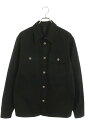 クロムハーツ Chrome Hearts サイズ:L WORK DOG ワークドッグ クロスボールボタンデニムジャケット(ブラック×シルバー)【306052】【...