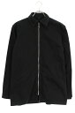 クロムハーツ Chrome Hearts サイズ:S バックフレアニーダガージップアップシャツブルゾン(ブラック×シルバー)【306052】【GZ11】【メンズ】【中古】bb448#rinkan*B