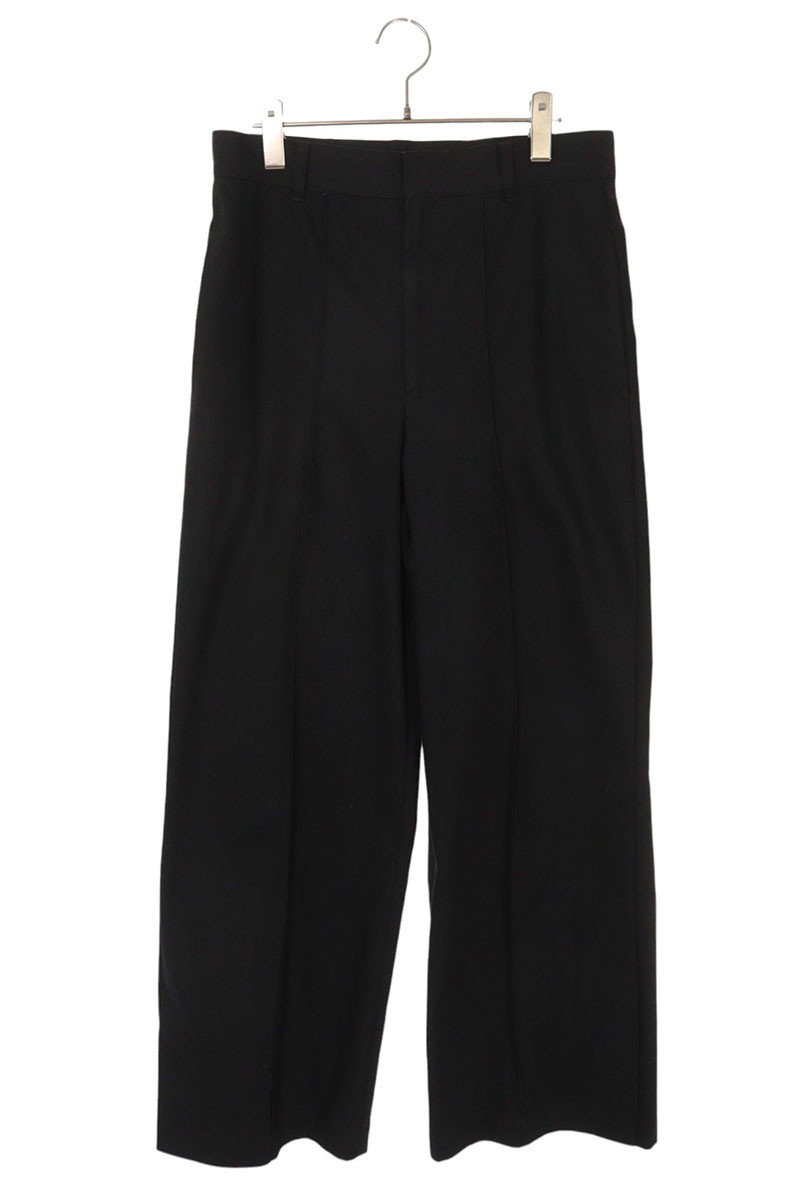 トーガ TOGA　サイズ:L 25SS TOO TZ251-FF915 HIGH TWIST TWILL PANTS ハイツイストツイルロングパンツ(ブラック)【706052】【BS99】【メンズ】【中古】bb51#rinkan*B