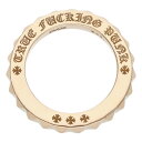 クロムハーツ Chrome Hearts サイズ:9号 22K TFP PNK BIG 22Kトゥルーファッキンパンク ビックパンク ゴールドリング(イエローゴールド 8.36g)【906052】【OS06】【小物】【中古】bb317#rinkan*B