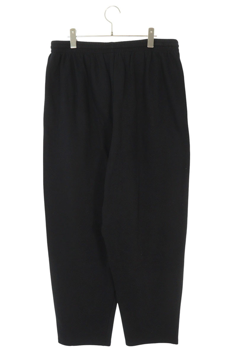 バレンシアガ BALENCIAGA　サイズ:S 641673 TKVD8 ロゴパッチワイドスウェットロングパンツ(ブラック)【606052】【SB01】【メンズ】【新古品】bb20#rinkan*N