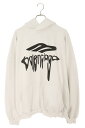 バレンシアガ BALENCIAGA サイズ:S 25SS 803265 TRVS9 ダメージ加工ロゴプルオーバーパーカー(グレー)【606052】【SB01】【...