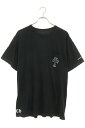 クロムハーツ Chrome Hearts サイズ:XL CH T-SHRT 1 バックラベルクロスプリントTシャツ(ブラック)【506052】【SJ02】【メンズ】【中古】bb17#rinkan*B