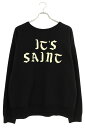 セントマイケル SAINT MICHAEL サイズ:M SM-YS1-0000-028 ロゴクルーネックスウェット(ブラック)【706052】【OM10】【メン...