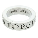 クロムハーツ Chrome Hearts サイズ:11号 6mm SPACER FOREVER 6mmスペーサーフォーエバー シルバーリング(シルバー 10.25g)【906052】【NO05】【小物】【中古】bb209#rinkan*B
