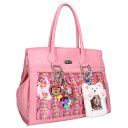 ダブレット doublet ITA LEATHER BAG キーホルダー装飾レザーハンドバッグ(ピンク)【107052】【BS99】【小物】【中古】bb390...