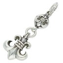 クロムハーツ Chrome Hearts 1BALL BS FLEUR 1ボールBSフレアチャーム チャーム シルバーネックレストップ(シルバー 11.08g)【316052】【SS07】【小物】【中古】bb297#rinkan*B(4)