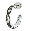 クロムハーツ Chrome Hearts HOOP SCROOL 1 スクロールフープ シルバーピアス(シルバー 4g)【316052】【SJ02】【小物】【中古】bb297#rinkan*B
