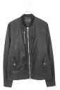 クロムハーツ Chrome Hearts サイズ:L ダブルジップクロスボールジップナイロンブルゾン(ブラック×シルバー)【116052】【SJ02】【メンズ】...