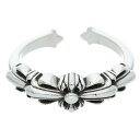 クロムハーツ Chrome Hearts サイズ:17号 BABY CLSC ベイビークラシックダブルフローラル シルバーリング(シルバー 4.62g)【416052】【SJ02】【小物】【中古】bb412#rinkan*B