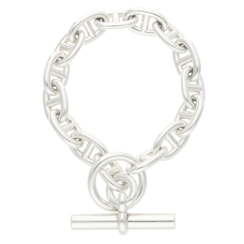 エルメス HERMES　サイズ:15LINK Chaine d'Ancre MM シェーヌダンクルMMシルバーブレスレット(シルバー 54.75g)【216052】【SB01】【小物】【中古】bb429#rinkan*B