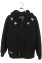 クロムハーツ Chrome Hearts サイズ:M SWTSHRT HD ZIP スタープリント裏地サーマルダガージップパーカー(ブラック)【216052】【SS07】【メンズ】【中古】bb51#rinkan*B