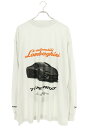 バレンシアガ BALENCIAGA サイズ:1 835839 TSVP9 ランボルギーニプリント長袖カットソー(グレー×ブラック×オレンジ)【316052】【SB01】【メンズ】【中古】bb78#rinkan*S