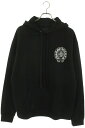 クロムハーツ Chrome Hearts サイズ:M SWTSHRT HD PLVR LTD 香港限定バックホースシュープルオーバーパーカー(ブラック)【316052】【SJ02】【メンズ】【中古】bb17#rinkan*S