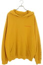 クロムハーツ Chrome Hearts サイズ:XL PPO mustard HD PLVR MATTY BOYバックプリントプルオーバーパーカー(イエロー)【416052】【OM10】【メンズ】【中古】bb295#rinkan*C