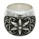 クロムハーツ Chrome Hearts サイズ:20.5号 CLSSC OVAL STAR クラシックオーバルスター シルバーリング(シルバー 35.14g)【516052】【SS07】【小物】【中古】bb295#rinkan*B