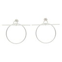 エルメス HERMES ループMM シルバー サークルピアス(シルバー 総重量12.6g)【516052】【SB01】【小物】【中古】bb87#rinkan*A