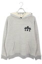 クロムハーツ Chrome Hearts サイズ:M 7-11 HOODIE バックCHロゴクロス刺繍プルオーバーパーカー(グレー)【416052】【SJ02】【メンズ】【中古】bb82#rinkan*S