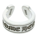 クロムハーツ Chrome Hearts サイズ:18号 LG SCROLL LABEL ラージスクロールラベル シルバーリング(シルバー 17.73g)【516052】【GZ11】【小物】【中古】bb411#rinkan*B