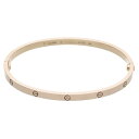 カルティエ Cartier サイズ:18 LOVE BRACELET SM ラブブレス K18PGブレスレット(ピンクゴールド 20.31g)【616052】【...