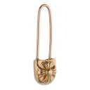 クロムハーツ Chrome Hearts 22K ER SAFETY PIN CH PLS L 1DIA 1ダイヤ ゴールドピアス(イエローゴールド×クリア 3.31g)【416052】【SJ02】【小物】【中古】bb82#rinkan*S