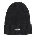 シュプリーム SUPREME サイズ:ONE SIZE 25SS Overdyed Beanie スモールボックスロゴリブビーニー(ブラック)【107052】【BS99】【小物】【中古】bb346#rinkan*S